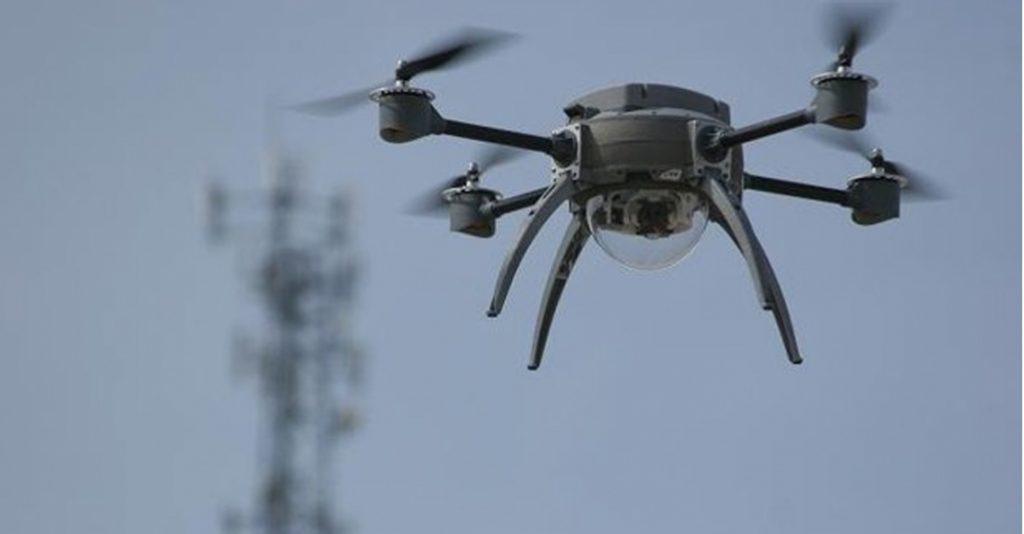 Drone inspectie systeem voor beveiligingstoezicht op grote terreinen en evenementen