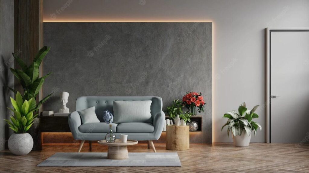 Moderne woonkamer met luxe design meubels en stijlvolle inrichting om je huis aantrekkelijker te maken