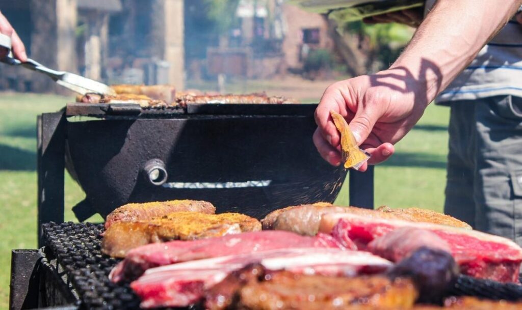 Selectie van verschillende elektrische BBQ modellen voor tuin en balkon met diverse grootte en functies