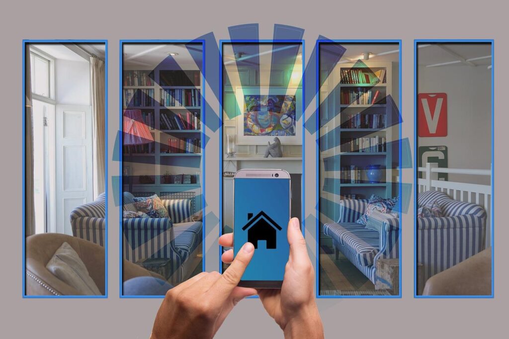 Modern beveiligingssysteem voor huisbeveiging met slimme camera en thuisalarm technologie