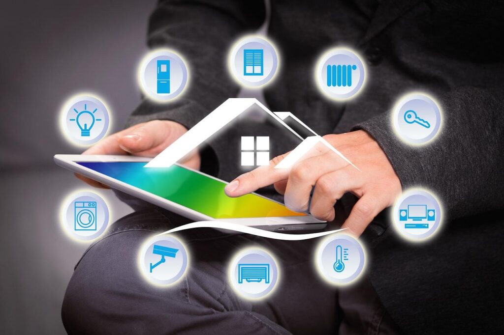 Overzicht van apps voor het creëren van een gezellige sfeer in huis met verlichting, muziek en geur